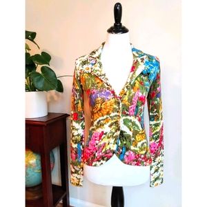 Anthropologie HWR Ajuda Fields Floral Cardigan